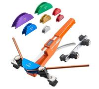 VEVOR Kit Piegatubi Pinza Piegatrice Manuale per Tubi in Rame e Alluminio da 6mm-22mm, Utensile per Piegatura Manuale Spessore Compatibile 0,5-1,2 mm per Riparazione HVAC con 7 Matrici