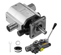 VEVOR Kit pompa idraulica per spaccalegna 16 GPM pompa ad ingranaggi idraulica in alluminio a 2 stadi 4000 PSI, con valvola di ingresso 1", uscita NPT 1/2" 3600 giri/min, per piccolo motore
