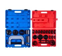 VEVOR Kit Pressa per Cuscinetti, 10+24 Pezzi, Utensile per Boccole, Set per Piste e Guarnizioni con 13 Boccole, Telaio a C e Manicotti, Strumenti di Installazione e Rimozione con Custodia