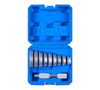 VEVOR Kit Pressa per Cuscinetti, 10 Pezzi, per Guarnizioni dei Cuscinetti con 9 Boccole e Albero della Maniglia, per l'Installazione e la Rimozione delle Guarnizioni in Lega di Alluminio con Custodia