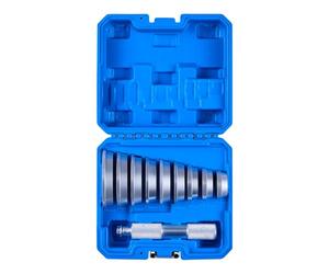 VEVOR Kit Pressa per Cuscinetti, 10 Pezzi, per Guarnizioni dei Cuscinetti con 9 Boccole e Albero della Maniglia, per l'Installazione e la Rimozione delle Guarnizioni in Lega di Alluminio con Custodia
