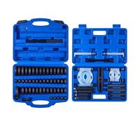 VEVOR Kit Pressa per Cuscinetti, 52+14 Pezzi, Set di Driver per Piste e Guarnizioni con 49 Boccole, Separatori e Ganasce, con Custodia, Strumenti di Installazione e Rimozione con Custodia