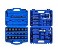 VEVOR Kit Pressa per Cuscinetti, 52+16 Pezzi, Utensile per Boccole, Set per Piste e Guarnizioni con 49 Boccole 10 Pinze, Martello Scorrevole, Strumenti di Installazione e Rimozione con Custodia