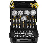 VEVOR Kit Prova Pressione Idraulica 5 Manometri 13 Raccordi 14 Connettori