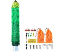VEVOR Kit Rete per Recinzione Elettrica 1,06x49,98 m Recinzione in PE con Paletti Doppi Punte, Rete Portatile per Capre, Pecore, Agnelli, Cervi, Maiali, Cani, Cortili, Fattorie