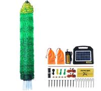 VEVOR Kit Rete per Recinzione Elettrica 4x100ft Recinzione in PE con Caricatore Solare/Pali/Pali a Doppia Punta, Rete Portatile per Polli, Anatre, Oche, Conigli, Cortili, Fattorie