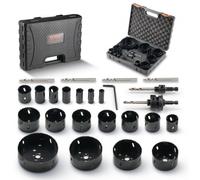VEVOR Kit di Seghe a Tazza 18 Pz Set Frese a Tazza Bimetallica M42 con Valigetta