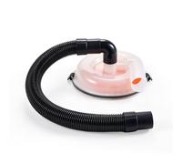 VEVOR Kit Separatore Ciclonico della Polvere Attacchi 50,8-63,5 mm, per Legno e Aspiratori per Solidi e Liquidi, Ideale per Secchi Standard da 5 Galloni Esclusi, con Gomito e Tubo da 90 cm, Traslucido
