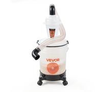 VEVOR Kit Separatore Ciclonico della Polvere con Secchio da 19 L Traslucido, Attacco D.E. 50,8 mm, Ideale per Legno e Aspiratori Solidi e Liquidi, con Tubo PU da 90 cm, Gomito, Ruote e PP Traslucido