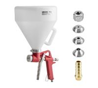 VEVOR Kit Spruzzatore per Texture ad Aria Serbatoio 4,5L 3 Ugelli Verniciatura