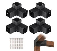 VEVOR Kit Supporto Pergola 10x10cm 4 pz per Gazebo Palo Legno Giardino Cortile