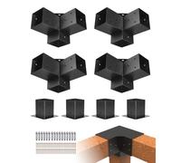 VEVOR Kit Supporto Pergola 10x10cm 8pz per Gazebo Palo Legno Giardino Cortile