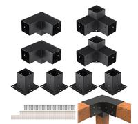 VEVOR Kit Supporto Pergola 10x10cm 8pz per Gazebo Palo Legno Giardino Cortile