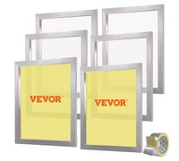 VEVOR Kit Telaio Serigrafico 6 Pezzi Lega di Alluminio 50,8x61 cm 305 Maglie