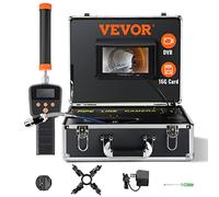 VEVOR Kit Telecamera Endoscopio Sonda Pixel 1000TVL Localizzatore per Ispezione di Fognatura Schermo LCD Colorata 7 Pollici, Telecamera Ispezione Sonda Cavo da 30m per Tubi Angolazione Visiva 130°