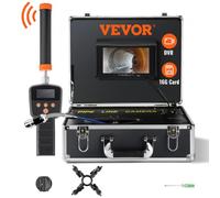 VEVOR Kit Telecamera Endoscopio Sonda Pixel 1000TVL Localizzatore per Ispezione di Fognatura Schermo LCD Colorata 7 Pollici, Telecamera Ispezione Sonda Cavo da 30m per Tubi Angolazione Visiva 130°