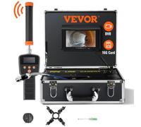 VEVOR Kit Telecamera d'Ispezione Tubi Fognatura 1000TVL 512Hz 7 Pollici Cavo 40m
