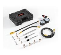 VEVOR Kit di Tester di Compressione per Motore Auto, Tester Manometro di Compressione del Cilindro Intervallo 0-6,9 Bar da Officina Garage Auto Moto, Custodia, Controllo Pressione Test di Tenuta Auto
