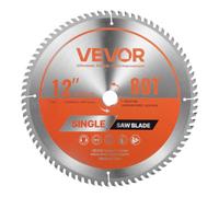 VEVOR Lama Circolare per Troncatrice Ø 305 mm, Lama da Taglio per Troncatrice Circolare, 80 Denti, Albero da 25,4 mm, per Lavorazione di Legno Taglio di Compensato Legno Duro