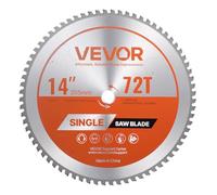 VEVOR Lama Circolare per Troncatrice Ø 355 mm, Lama da Taglio per Troncatrice Circolare, 72 Denti, Albero da 25,4 mm, per Lavorazione di Legno Taglio di Metallo Alluminio Acciaio