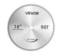 VEVOR Lama per Troncatrice da 406,4 mm con 96 Denti per Taglio a Freddo, Punte in Cermet, per Metalli, 4000 Tagli a Superfici Lisce Senza Sbavature, Rumore Ridotto e Fori di Dissipazione del Calore