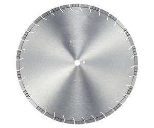 VEVOR Lama per troncatrice diamantata per cemento da 50 cm per lavori a secco o a umido, Lama per troncatrice a segmenti diamantati da 12 mm con denti obliqui, diametro foro centrale 25,4 mm