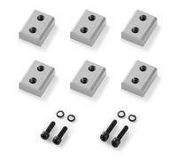 VEVOR Lame per Cesoie per Barre d'Armatura, 6 Pezzi di Ricambio per Cesoie Elettriche da 25 mm n. 8, a Doppia Faccia, Acciaio ad Alta durezza CR12MOV, con Viti e Rondella Elastica, Argento