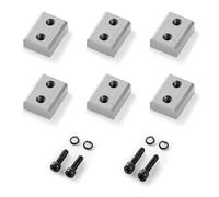 VEVOR Lame per Cesoie per Barre d'Armatura, 6 Pezzi di Ricambio per Cesoie Elettriche da 32 mm n. 10, a Doppia Faccia, Acciaio ad Alta durezza CR12MOV, con Viti e Rondella Elastica, Argento