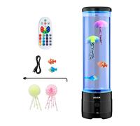VEVOR Lampada a Tubo a Bolle, 16 Effetti di Luce Cangianti, Lampada Sensoriale a Bolle con Altoparlante Bluetooth Integrato e Rumore Bianco, per Camera da Letto, Soggiorno e Arredamento per Casa