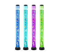 VEVOR Lampada lava con 10 pesci galleggianti, 120 cm, lampada a bolle, 16 effetti di luce cangiante, telecomando, luce d'atmosfera, luce notturna per camera da letto, soggiorno, decorazione per la