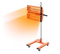 VEVOR Lampada Polimerizzante a Infrarossi 2200 W Temporizzazione 1-60 Minuti Lampada Polimerizzante per Auto con Riscaldamento Automatico con Staffa, per Area di Cottura 0,48 ㎡ per Riparazione in Loco