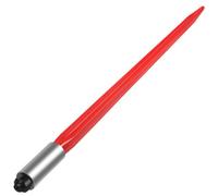 VEVOR Lancia per balle fieno 32" Lancia per balle di capacità 1350 libbre, Punta per balle ad attacco rapido Lancia per balle di fieno quadrata larga 1,4" Forche per balle rivestite di rosso