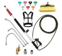 VEVOR Lancia Telescopica per Idropulitirce da 7,62 m 7 Ugelli Pratici 4000 PSI