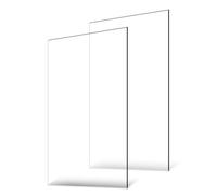 VEVOR Lastra Acrilica in Plexiglass, 610 x 1219 mm, Spessore 3 mm, Vetro Trasparente Fuso in Plastica Trasparente per Progetti di Artigianato, Vetro di Ricambio per Cornici, Espositore Fai da Te