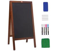 VEVOR Lavagna Magnetica da Terra per Esposizione Menù Avviso Evento da Bar Ristorante Osteria Evento Festa, Lavagna Nera a Gesso Magnetica da Pavimento 508 x 1016 mm con Gessetti Pennelli Cancellino