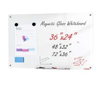 VEVOR Lavagna magnetica in vetro cancellabile a secco 90x60 cm da parete