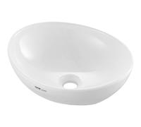 VEVOR Lavandino Moderno in Ceramica 40,9 x 34 cm Lavabo da Appoggio Bagno Bianco