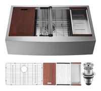 VEVOR Lavello da Cucina Lavello da Incasso, Lavello Sottopiano in Acciaio Inox 304 Vasca Singola con Tagliere Scolapiatti Filtro Uso Domestica 76x56x23 cm, Lavello da Cucina Incasso con Scolapiatti