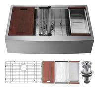 VEVOR Lavello da Cucina Lavello da Incasso, Lavello Sottopiano in Acciaio Inox 304 Vasca Singola con Tagliere Scolapiatti Filtro Uso Domestica 76x56x23 cm, Lavello da Cucina Incasso con Scolapiatti