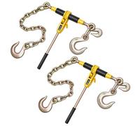 VEVOR Legatore a Cricchetto, Carico di 4173 kg, Legatori a Catena Compatibili con Catene da ca. 9,52 a 12,7 mm, Legatore a Cricchetto per Carichi Pesanti con Maniglie per Camion, Ancoraggio