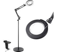 VEVOR Lente d'Ingrandimento Pavimento 5X con Luce e Supporto LED 5 Colore