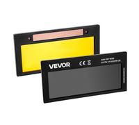 VEVOR Lente per Saldatura Autoscurante 108 x 51 mm, Regolabile Lente per Saldatura a Colori Reali con Tonalità 10 e Doppi Sensori ad Arco, per Maggior Parte dei Caschi per TIG, MIG, MMA, ARC