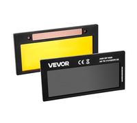 VEVOR Lente per Saldatura Autoscurante 108 x 51 mm, Regolabile Lente per Saldatura a Colori Reali con Tonalità 10 e Doppi Sensori ad Arco, per Maggior Parte dei Caschi per TIG, MIG, MMA, ARC