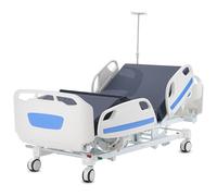 VEVOR Letto Ospedaliero 5 Funzioni, Letto Terapia Intensiva Medica Elettrico con Cuscinetto Trendelenburg Contro-Trendelenburg, Rotelle Bloccabili, Supporto per Flebo per Uso Ospedaliero Domestico