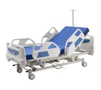 VEVOR Letto Ospedaliero Elettrico a 5 Funzioni, Letto Elettrico con Trendelenburg Sistema Chiusura Centralizzata con Ruote per Degenza Ospedale Domestico, Carico max. 250 kg Angolo Schienale 0 - 75°
