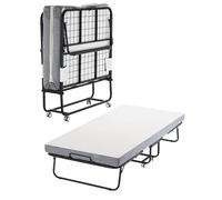 VEVOR Letto Pieghevole con Materasso 980 x 1900 x 100 mm, Letto Singolo con Robusta Struttura in Metallo e Materasso in Memory Foam, Letto Pieghevole Portatile con Materasso per Adulti, Ospite