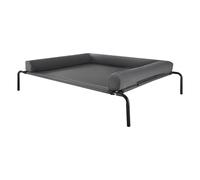 VEVOR Letto Rialzato per Cani per Cani di Grossa Taglia, Lettino Portatile Rialzato per Animali Domestici con Cuscino Lavabile e Rete Traspirante Teslin, per Interni Esterni, Taglia XL, Grigio