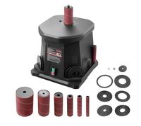 VEVOR Levigatrice a Mandrino Oscillante a Nastro, Smerigliatrice da Banco da 2000 giri/min con 6 Manicotti 12,7-76,2 mm, Corsa 15 mm e Porta di Collegamento per la Polvere per la Finitura di Mobili