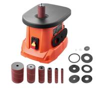 VEVOR Levigatrice a Mandrino Oscillante, Smerigliatrice da Banco da 2000 giri/min con Corsa da 16 mm, 6 Manicotti 12,7-76,2 mm e Tavolo in Ghisa da 397 x 295 mm per Lavorazione del Legno
