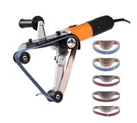 VEVOR Levigatrice Lucidatrice per Tubi, Levigatrice a Nastro per Tubi da 1300 W con 6 velocità Variabili 1100-3200 Giri/min, Levigatrice a Nastro Professionale con 50 Nastri Abrasivi per la Brunitura